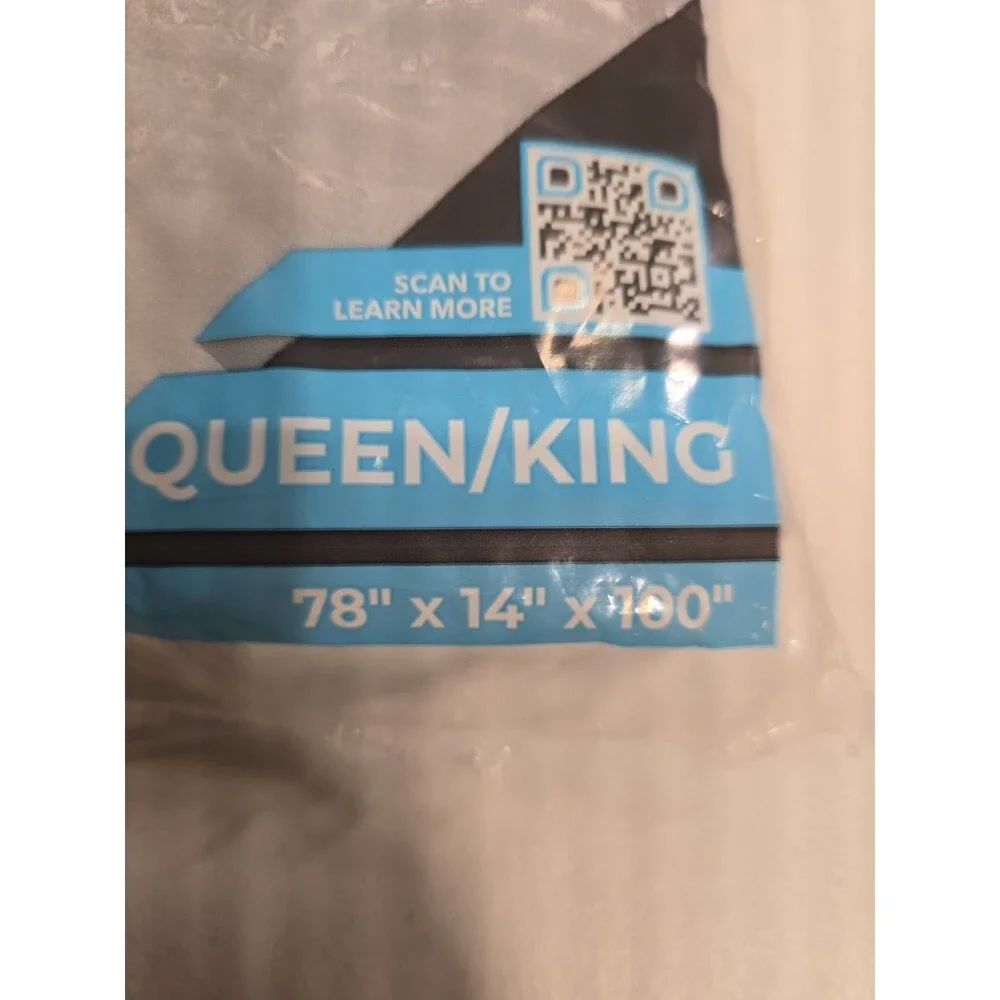 All-Purpose Mattress Protection Bag Queen/King Clear Polyethylene USA 78x14x100